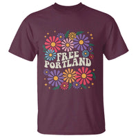 Retro Groovy Free Portland T Shirt Oregon Freedom Fighter Peaceful Hippie 70s Style - Wonder Print Shop