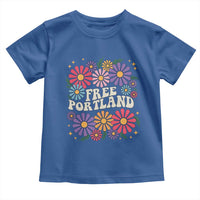Retro Groovy Free Portland Toddler T Shirt Oregon Freedom Fighter Peaceful Hippie 70s Style - Wonder Print Shop
