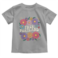 Retro Groovy Free Portland Toddler T Shirt Oregon Freedom Fighter Peaceful Hippie 70s Style - Wonder Print Shop