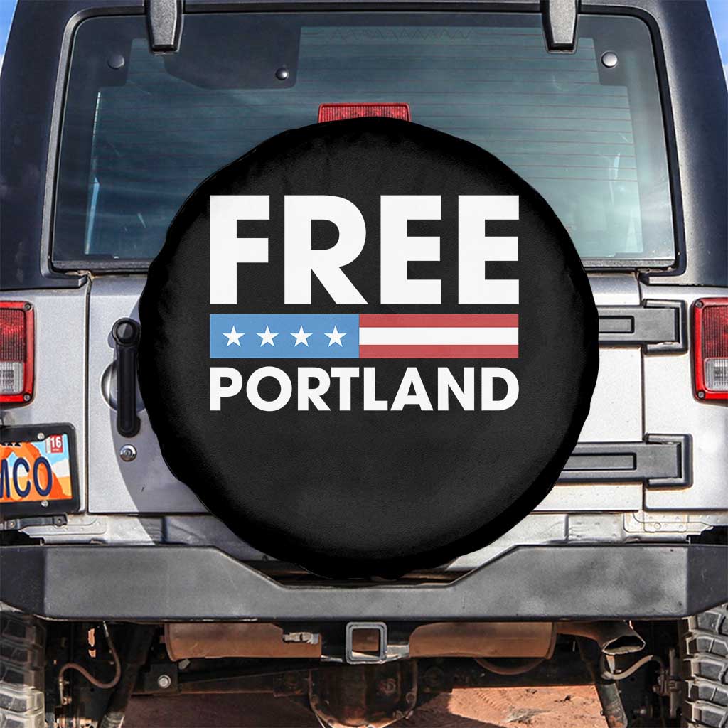Free Portland Patriotic Spare Tire Cover Bold Political Statement American Flag - Wonder Print Shop