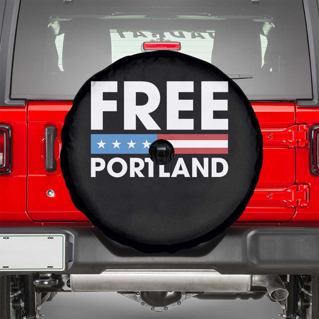 Free Portland Patriotic Spare Tire Cover Bold Political Statement American Flag - Wonder Print Shop