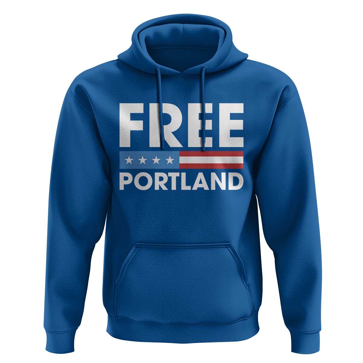 Free Portland Patriotic Hoodie Bold Political Statement American Flag - Wonder Print Shop