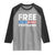 Free Portland Patriotic Raglan Shirt Bold Political Statement American Flag - Wonder Print Shop