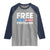 Free Portland Patriotic Raglan Shirt Bold Political Statement American Flag - Wonder Print Shop