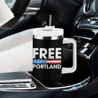 Free Portland Patriotic Tumbler With Handle Bold Political Statement American Flag - Wonder Print Shop