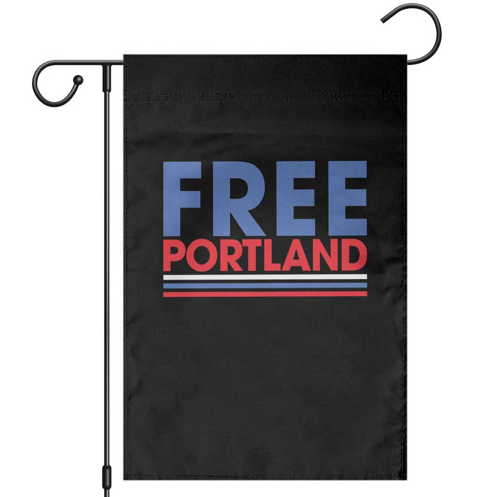 Free Portland Bold Patriotic Garden Flag Red White and Blue Protest Statement - Wonder Print Shop