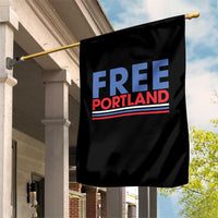 Free Portland Bold Patriotic Garden Flag Red White and Blue Protest Statement - Wonder Print Shop