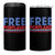 Free Portland Bold Patriotic 4 in 1 Can Cooler Tumbler Red White and Blue Protest Statement - Wonder Print Shop