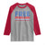 Free Portland Bold Patriotic Raglan Shirt Red White and Blue Protest Statement - Wonder Print Shop