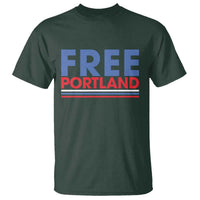 Free Portland Bold Patriotic T Shirt Red White and Blue Protest Statement - Wonder Print Shop