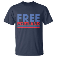 Free Portland Bold Patriotic T Shirt Red White and Blue Protest Statement - Wonder Print Shop