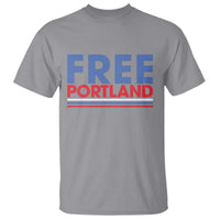 Free Portland Bold Patriotic T Shirt Red White and Blue Protest Statement - Wonder Print Shop