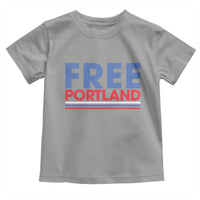 Free Portland Bold Patriotic Toddler T Shirt Red White and Blue Protest Statement - Wonder Print Shop