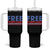 Free Portland Bold Patriotic Tumbler With Handle Red White and Blue Protest Statement - Wonder Print Shop