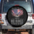 America Land of No Kings Spare Tire Cover Because of the Brave We The People Patriotic Eagle - Wonder Print Shop