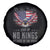 America Land of No Kings Spare Tire Cover Because of the Brave We The People Patriotic Eagle - Wonder Print Shop