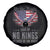 America Land of No Kings Spare Tire Cover Because of the Brave We The People Patriotic Eagle - Wonder Print Shop