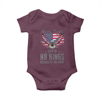 America Land of No Kings Baby Onesie Because of the Brave We The People Patriotic Eagle - Wonder Print Shop