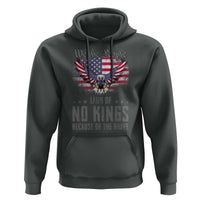 America Land of No Kings Hoodie Because of the Brave We The People Patriotic Eagle - Wonder Print Shop