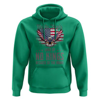 America Land of No Kings Hoodie Because of the Brave We The People Patriotic Eagle - Wonder Print Shop
