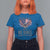 America Land of No Kings T Shirt For Women Because of the Brave We The People Patriotic Eagle - Wonder Print Shop