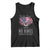 America Land of No Kings Tank Top Because of the Brave We The People Patriotic Eagle - Wonder Print Shop