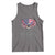 America Land of No Kings Tank Top Because of the Brave We The People Patriotic Eagle - Wonder Print Shop