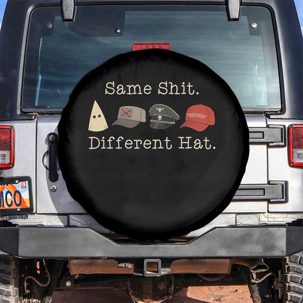 Same Shit Different Hat Spare Tire Cover - Wonder Print Shop