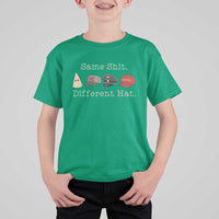 Same Shit Different Hat T Shirt For Kid - Wonder Print Shop