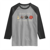 Same Shit Different Hat Raglan Shirt - Wonder Print Shop