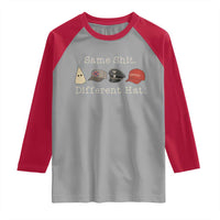 Same Shit Different Hat Raglan Shirt - Wonder Print Shop