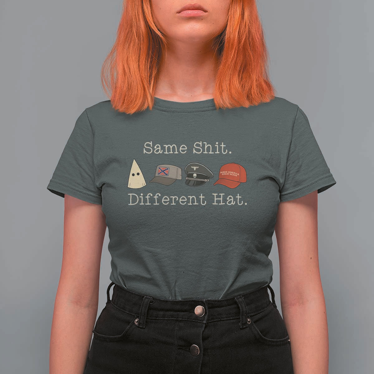 Same Shit Different Hat T Shirt For Women - Wonder Print Shop