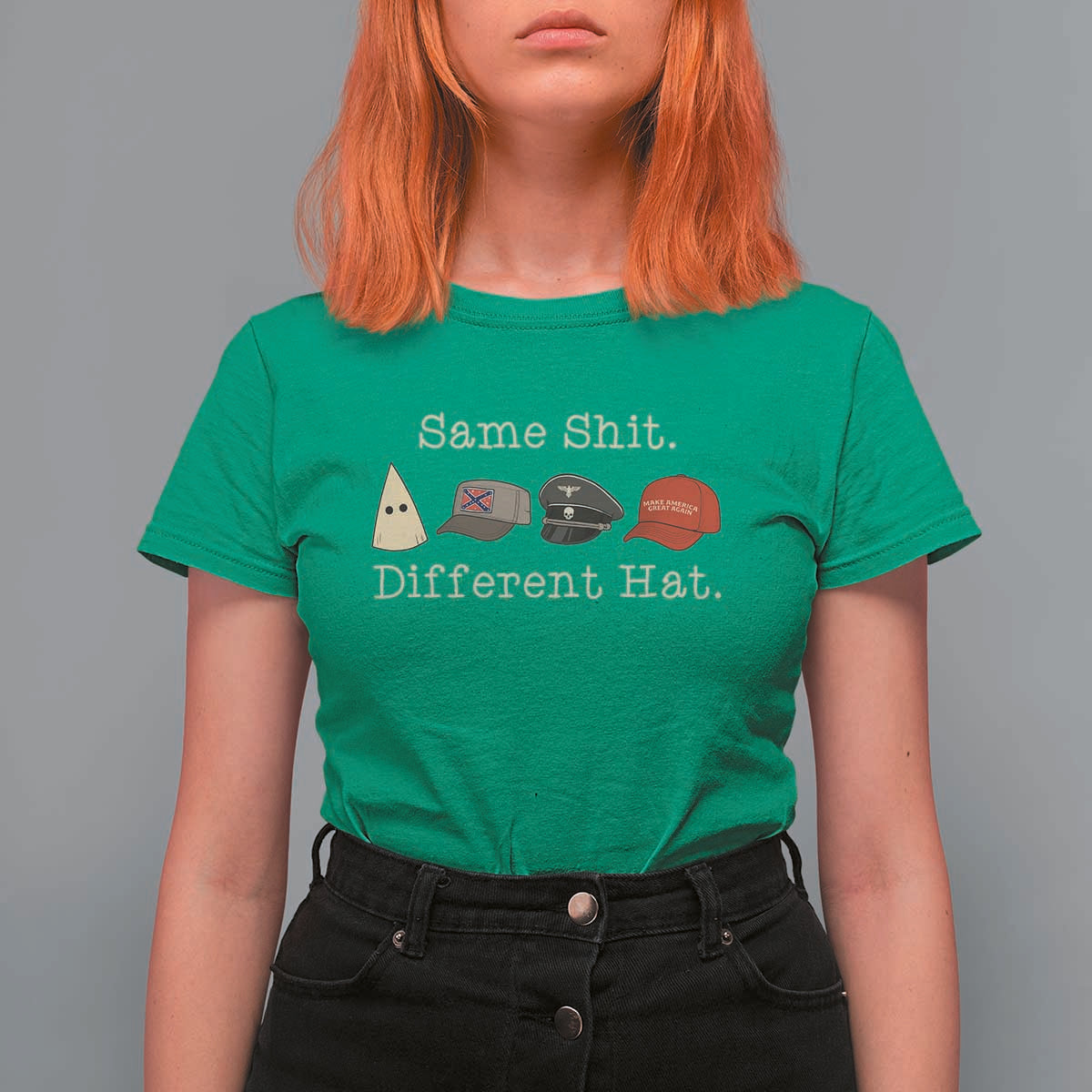 Same Shit Different Hat T Shirt For Women - Wonder Print Shop