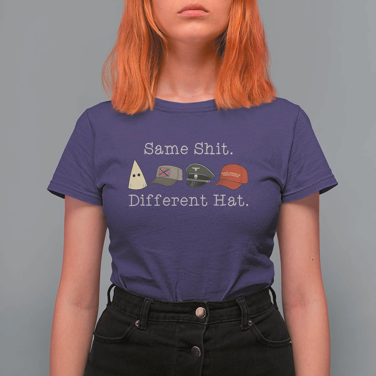 Same Shit Different Hat T Shirt For Women - Wonder Print Shop