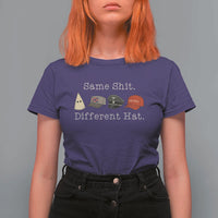 Same Shit Different Hat T Shirt For Women - Wonder Print Shop