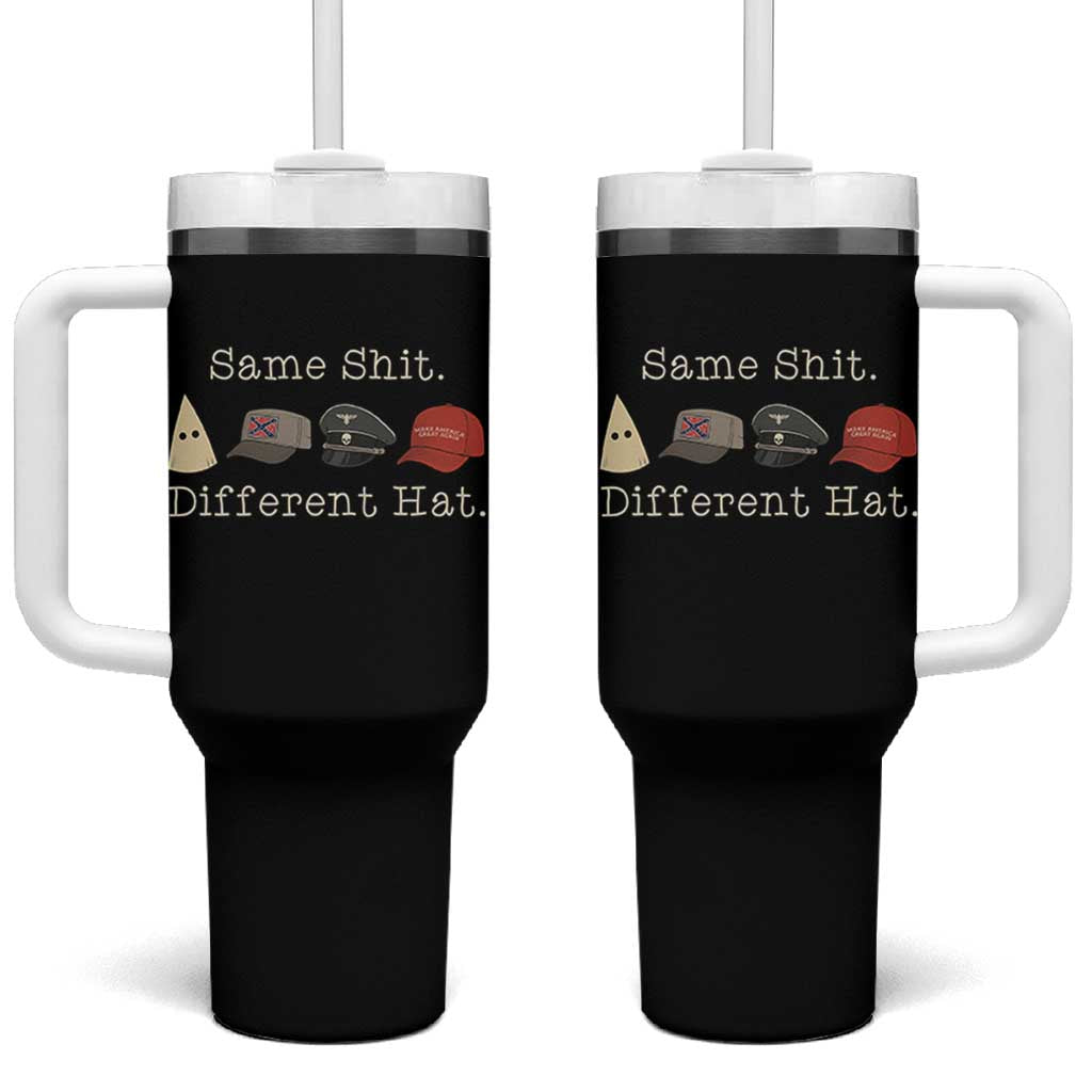 Same Shit Different Hat Tumbler With Handle - Wonder Print Shop