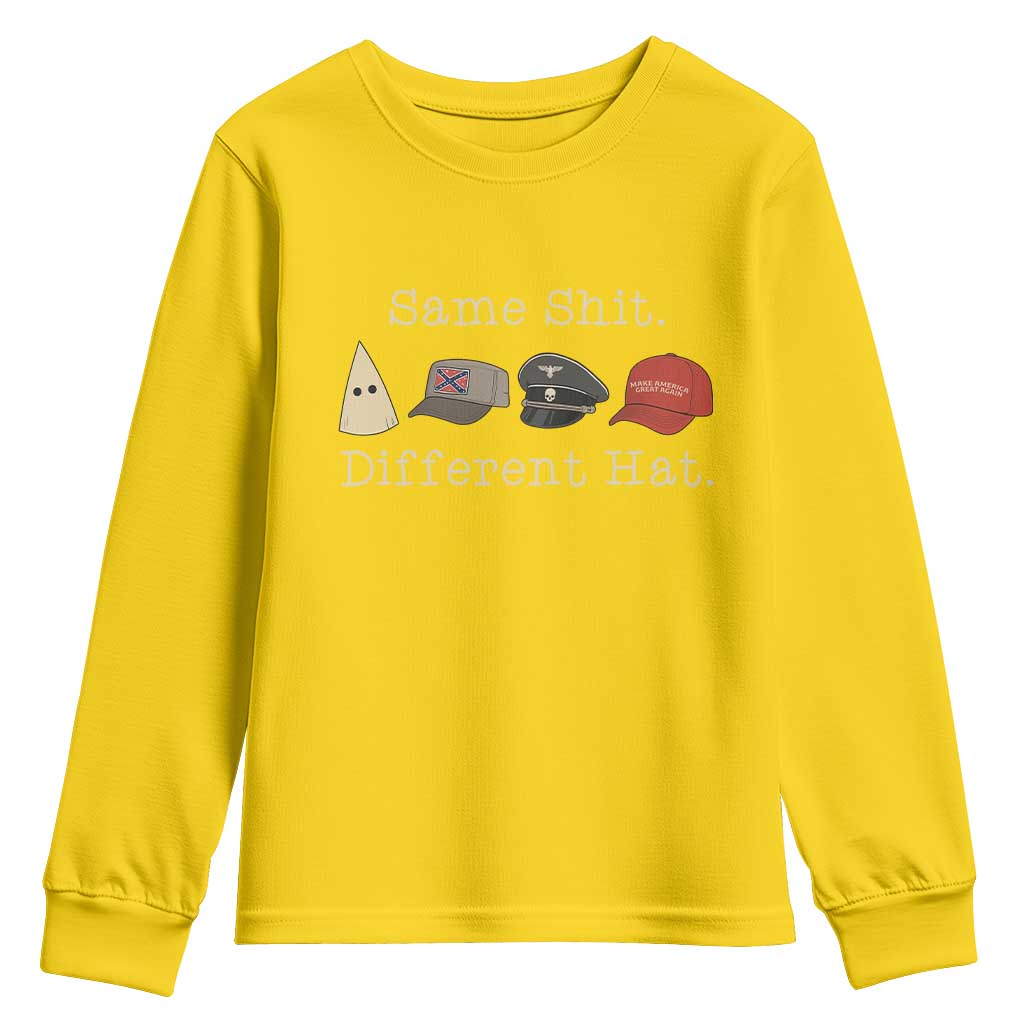 Same Shit Different Hat Youth Sweatshirt - Wonder Print Shop