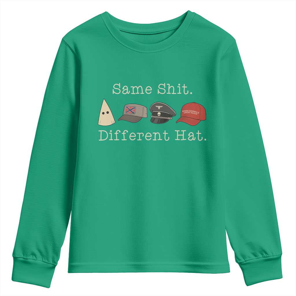 Same Shit Different Hat Youth Sweatshirt - Wonder Print Shop