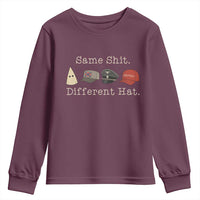 Same Shit Different Hat Youth Sweatshirt - Wonder Print Shop