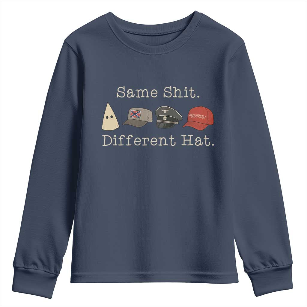 Same Shit Different Hat Youth Sweatshirt - Wonder Print Shop