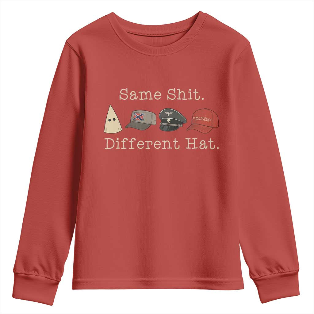 Same Shit Different Hat Youth Sweatshirt - Wonder Print Shop