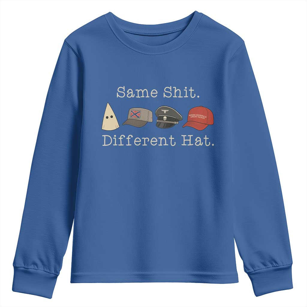Same Shit Different Hat Youth Sweatshirt - Wonder Print Shop