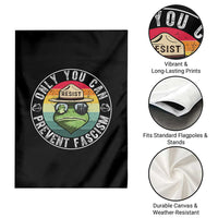 Only You Can Prevent Fascism Frog Resist Protest Garden Flag Free Portland Oregon Freedom Retro - Wonder Print Shop