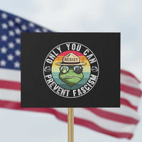 Only You Can Prevent Fascism Frog Resist Protest Protest Sign Free Portland Oregon Freedom Retro - Wonder Print Shop
