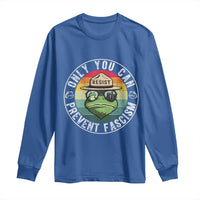 Only You Can Prevent Fascism Frog Resist Protest Long Sleeve Shirt Free Portland Oregon Freedom Retro - Wonder Print Shop