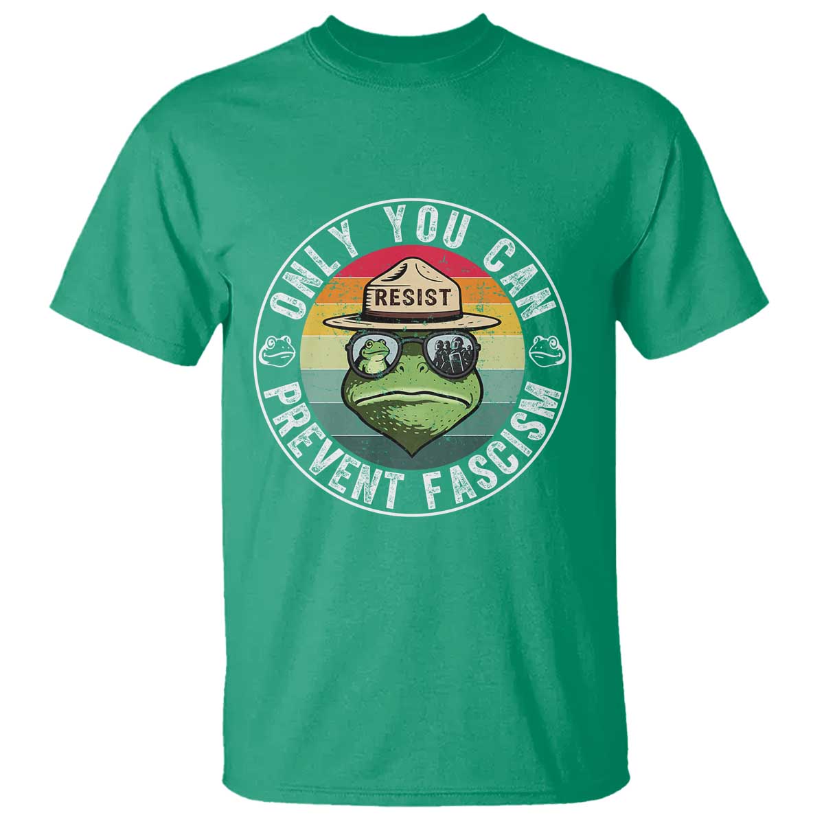 Only You Can Prevent Fascism Frog Resist Protest T Shirt Free Portland Oregon Freedom Retro - Wonder Print Shop