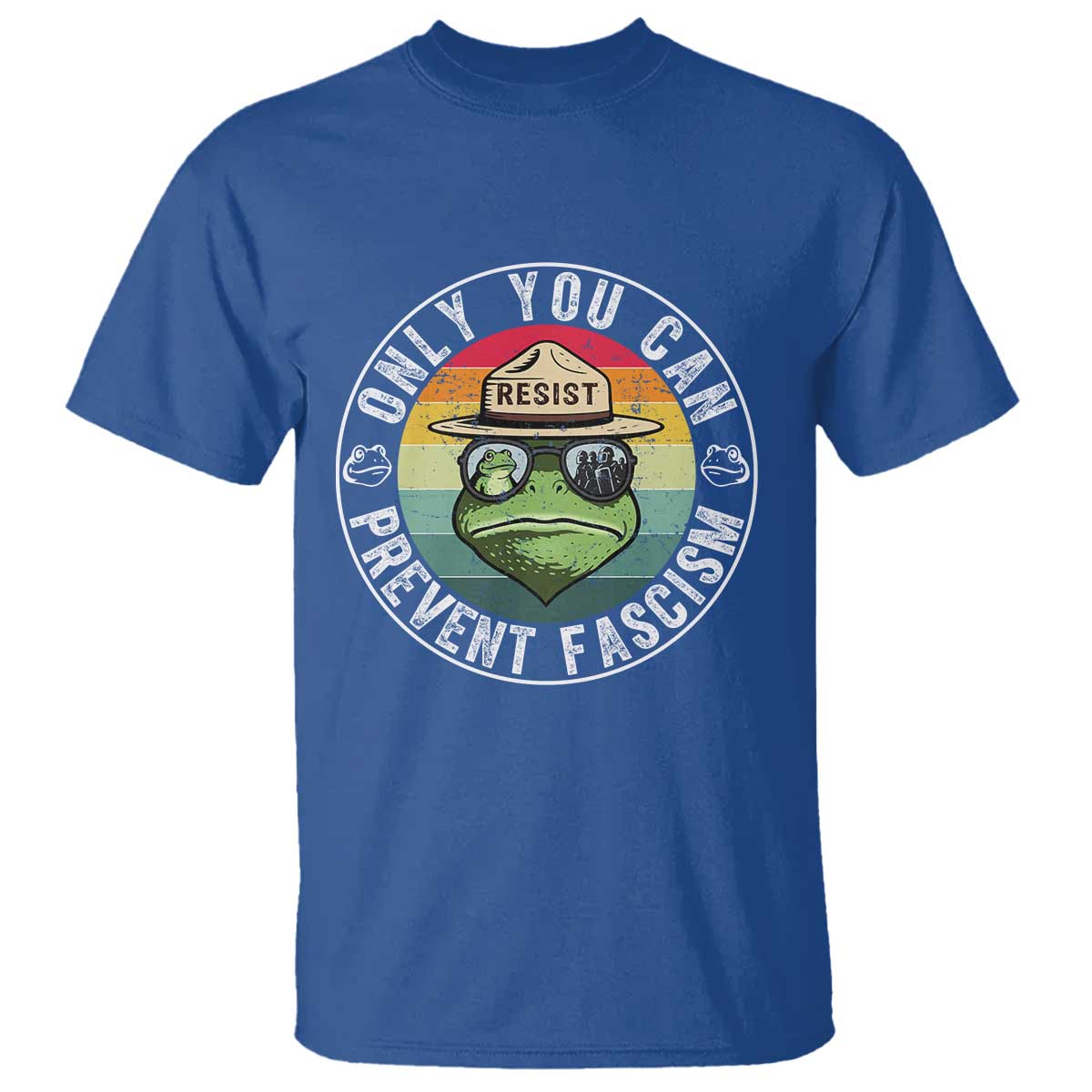 Only You Can Prevent Fascism Frog Resist Protest T Shirt Free Portland Oregon Freedom Retro - Wonder Print Shop