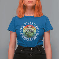 Only You Can Prevent Fascism Frog Resist Protest T Shirt For Women Free Portland Oregon Freedom Retro - Wonder Print Shop