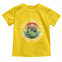 Only You Can Prevent Fascism Frog Resist Protest Toddler T Shirt Free Portland Oregon Freedom Retro - Wonder Print Shop