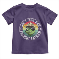 Only You Can Prevent Fascism Frog Resist Protest Toddler T Shirt Free Portland Oregon Freedom Retro - Wonder Print Shop